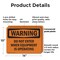 Signmission Do Not Enter When Equipment Is Operating OSHA Warning Sign, Plastic, 14in W x 10in L, 2PK OS-2PACK-WS-P-1014-L-12064 - alternate 2